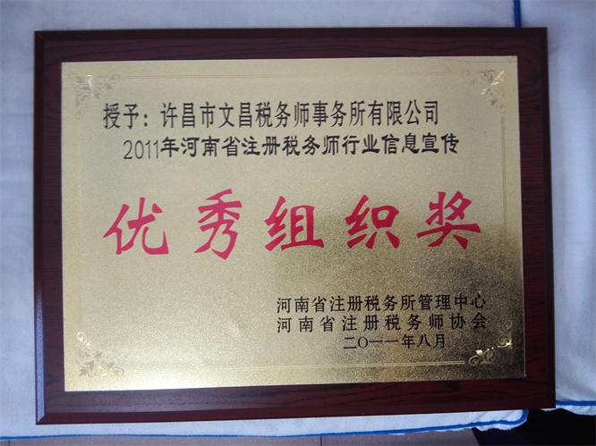 省税务师协会奖牌